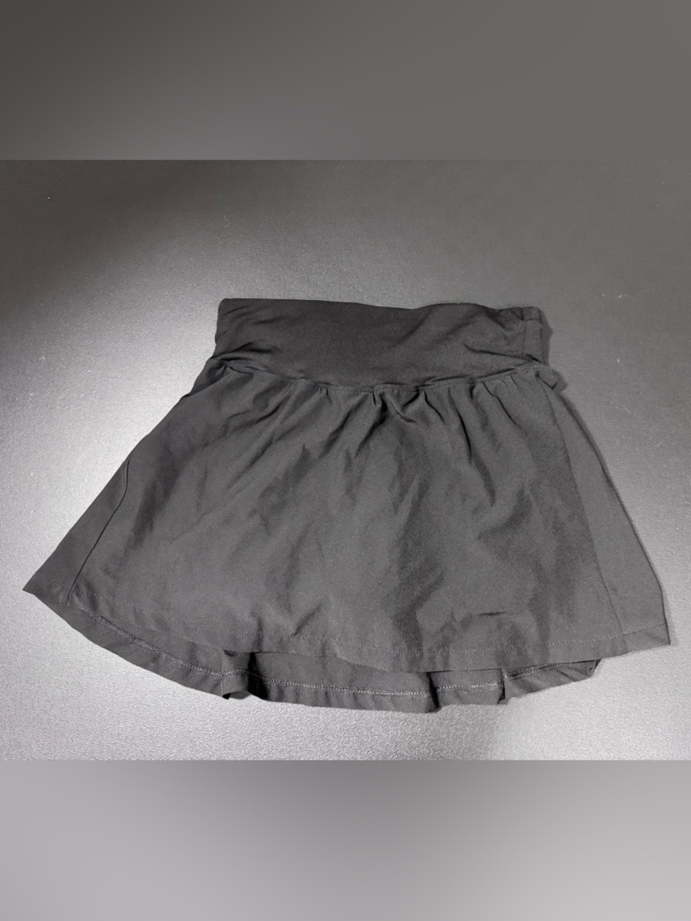 Women’s Black Athletic Skort with Stretch Waistband